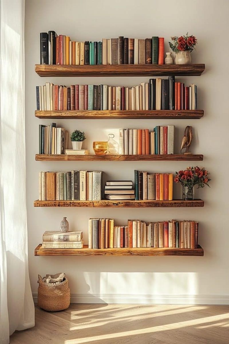 Sort Books By Color For Visual Calm
