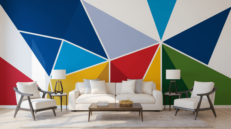 Color-Blocked Accent Wall