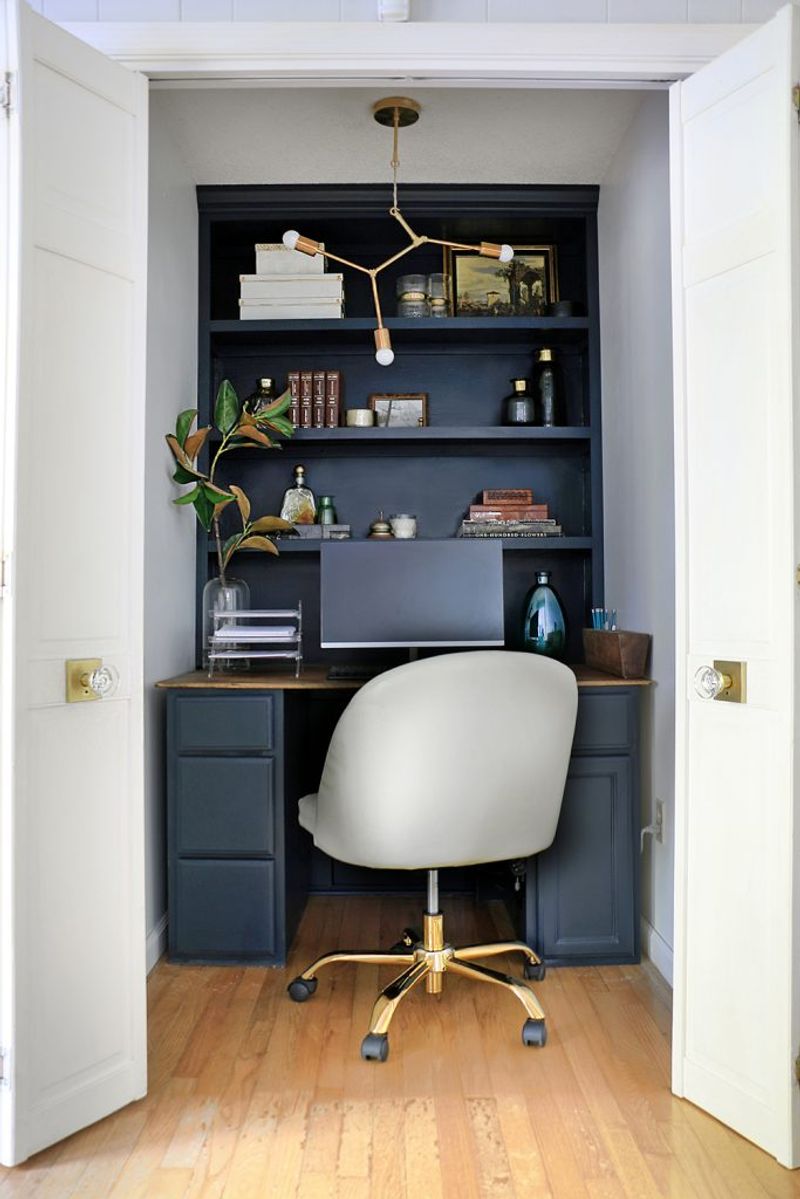 Convert Closet To Office