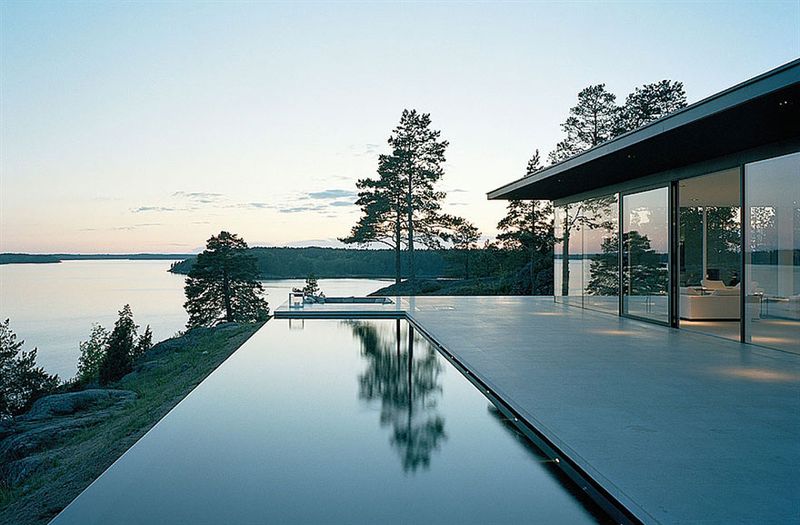 Scandinavian Glass House On Lake Saimaa