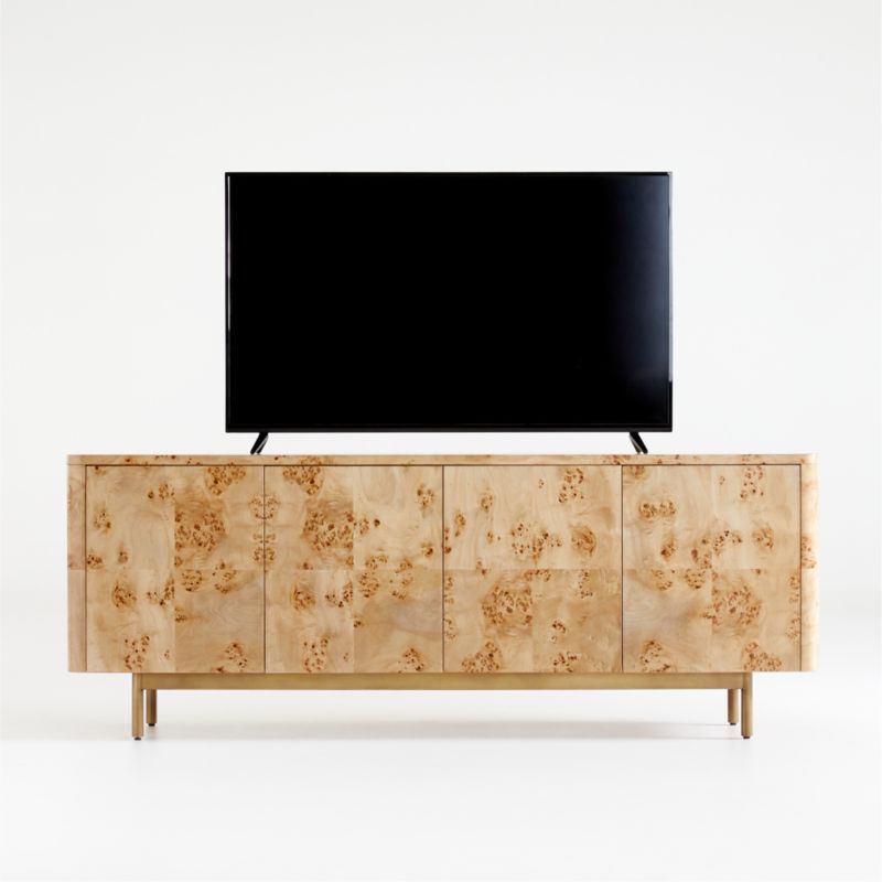 Burl Wood Media Console