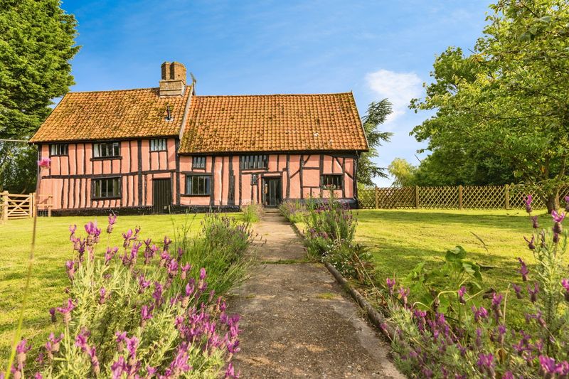 Rustic Suffolk Pink Cottages