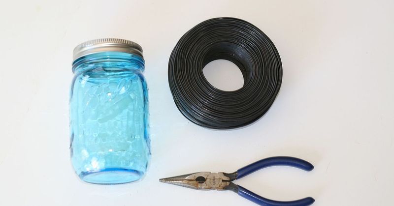 Hanging Mason Jar Curtain