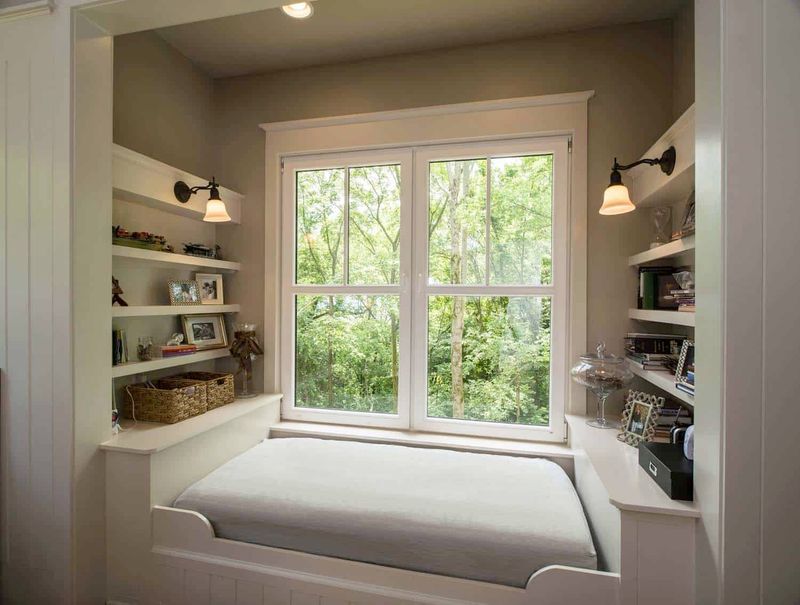 Reading Nook With Built-In Shelves