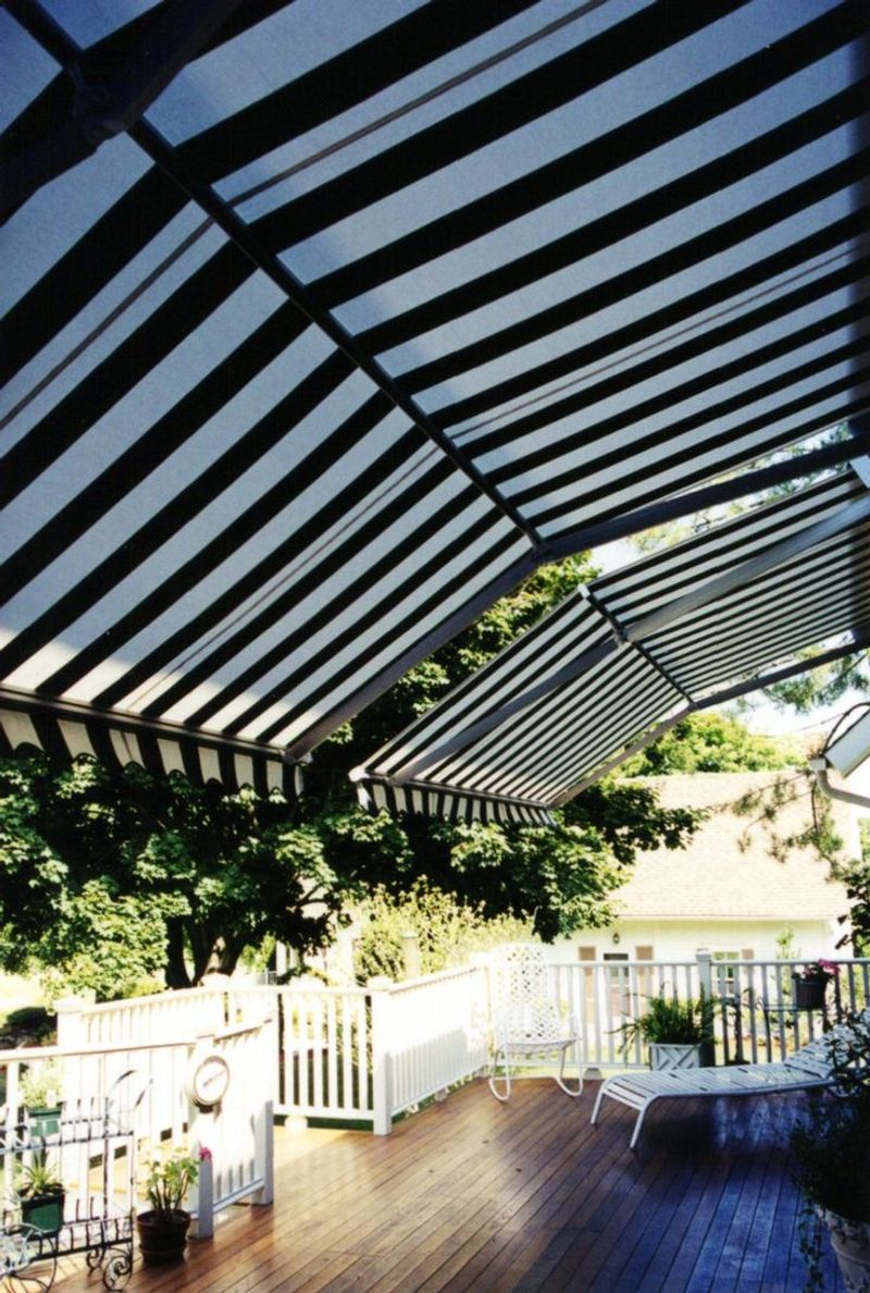 Striped Awnings for Outdoor Living