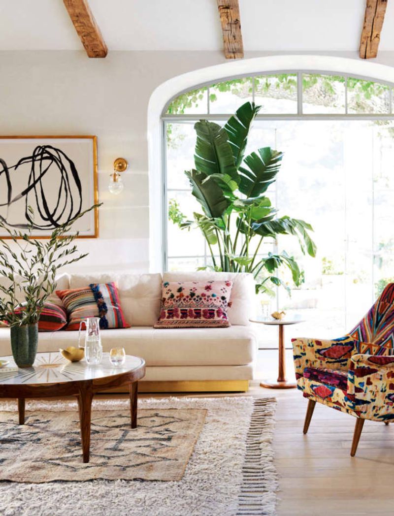 Vintage-Inspired Rug Layering