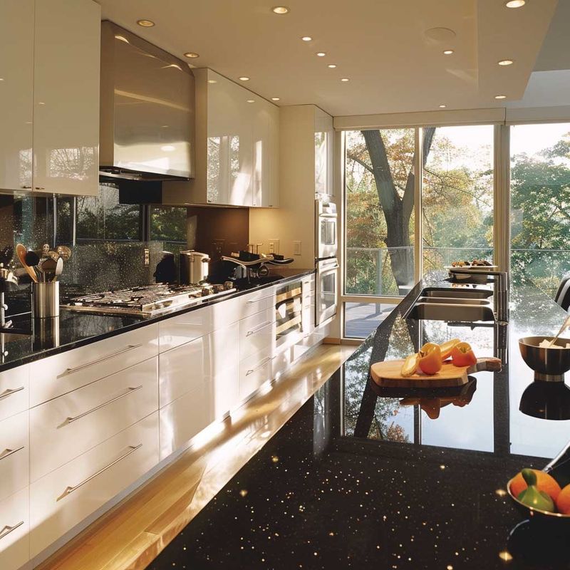 Dark Countertops Create Dramatic Focal Points