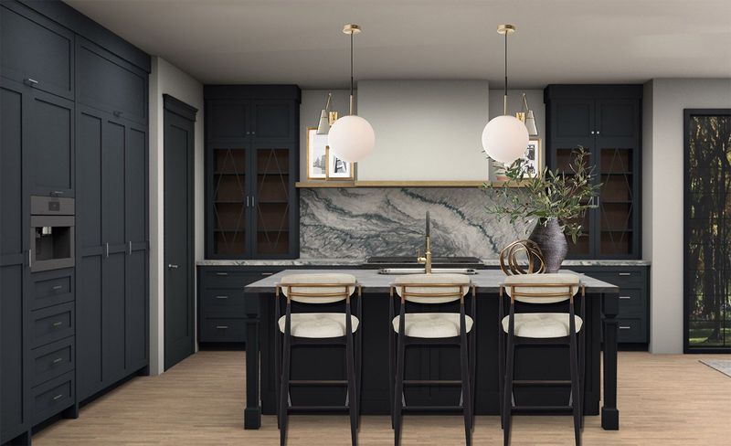 Dark Countertops Add Cozy Warmth