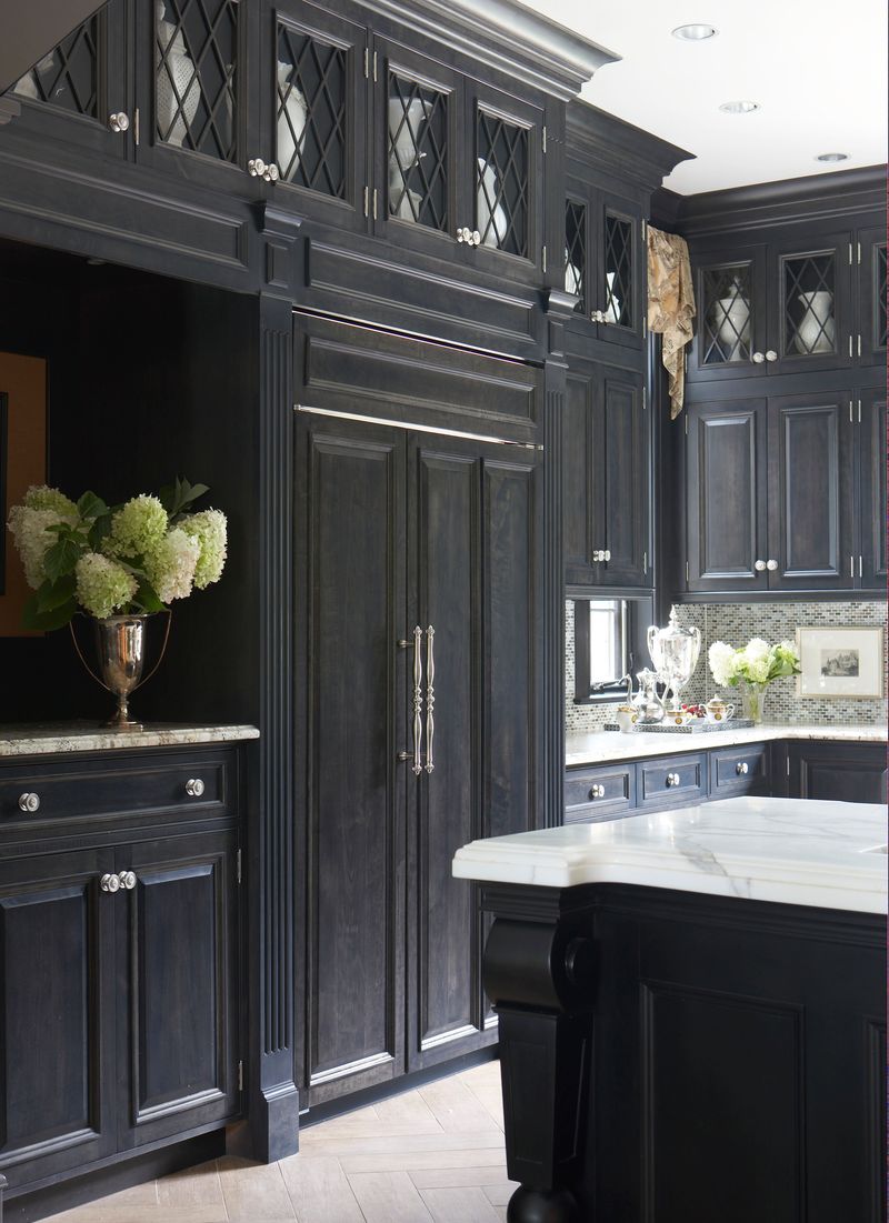Flat Black Cabinets