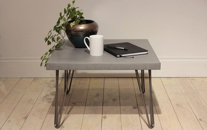 Concrete-Topped LACK Coffee Table