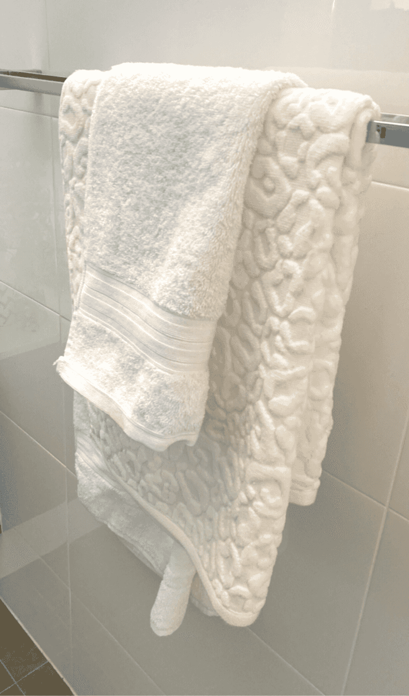 Unexpectedly Plush Hand Towels in Powder Rooms