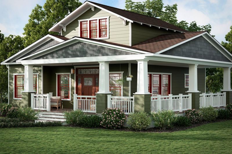 Wide, Covered Front Porches