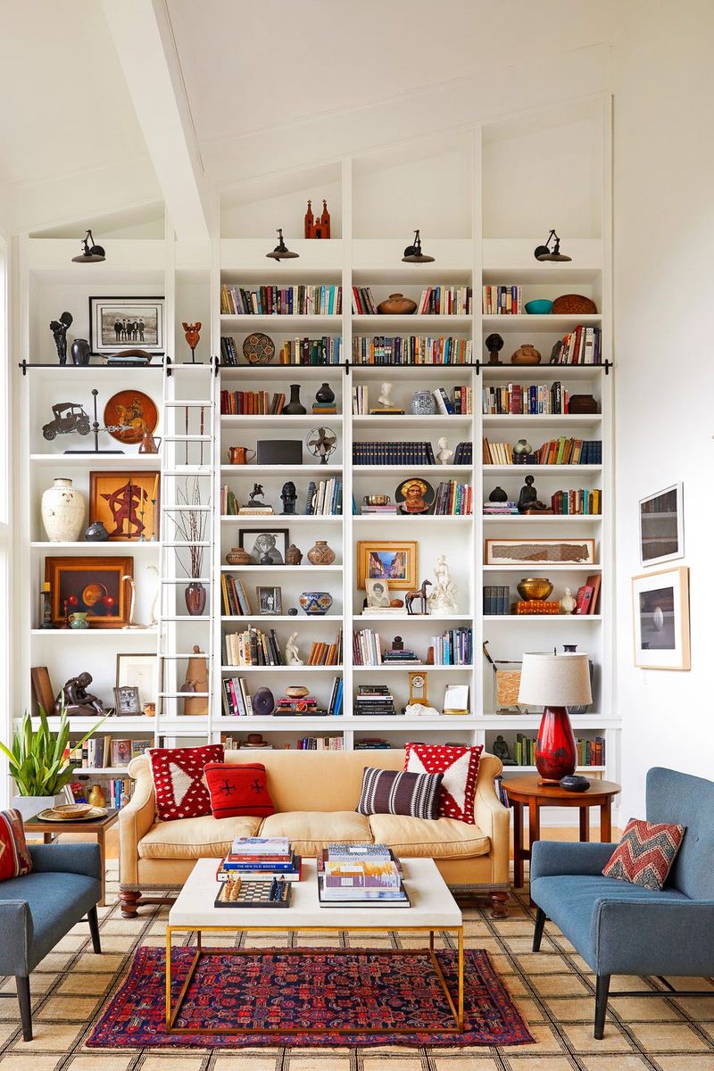 Built-in Bookshelves That Tell Stories