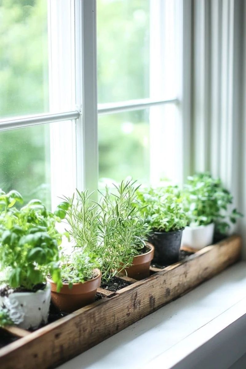 Indoor Window Herb Garden