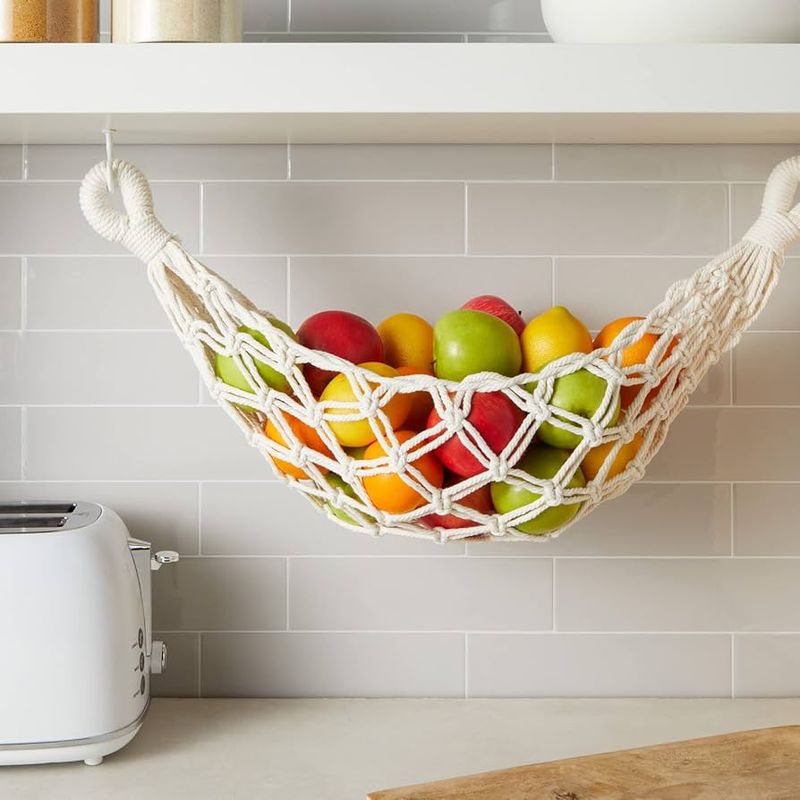 Hanging Fruit Hammocks Under Cabinets