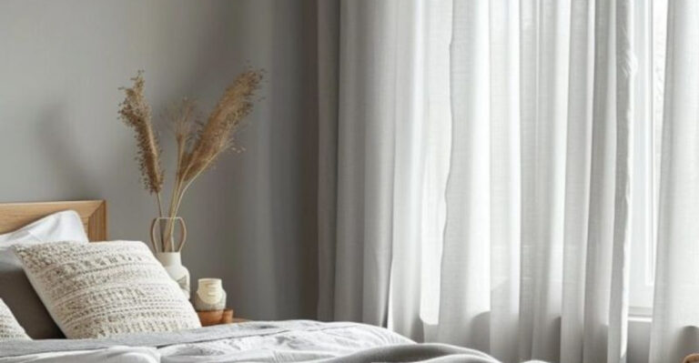 Make Your Bedroom Look Bigger With These 15 Neutral Curtain Colors