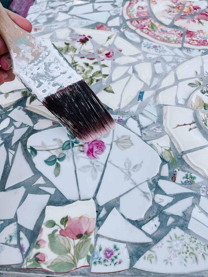 Broken Plate Mosaic Tabletop