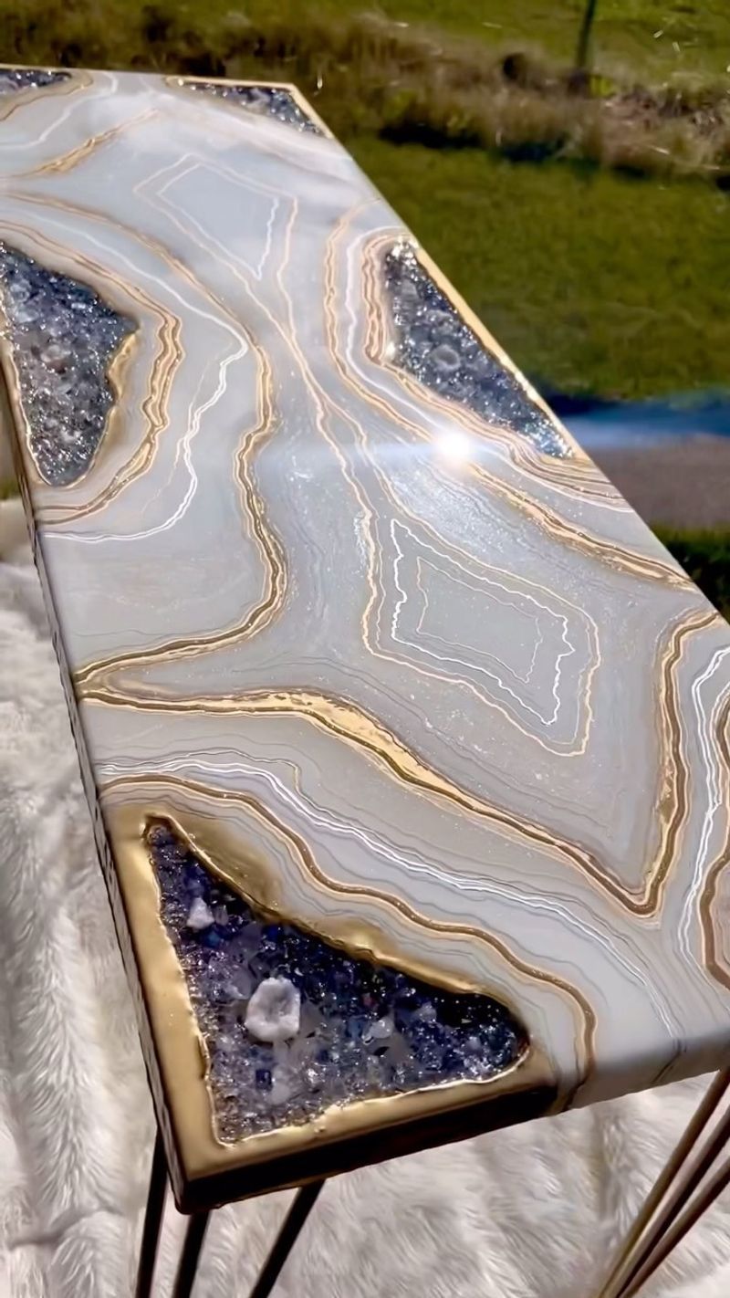 Geode-Inspired Statement Piece