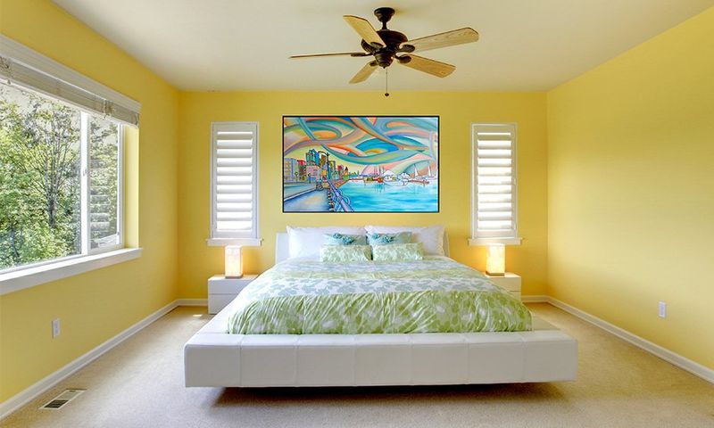 Pale Yellow Ceiling