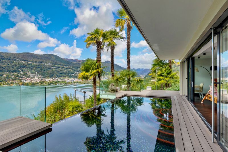 Swiss Infinity Pool Paradise On Lake Lugano