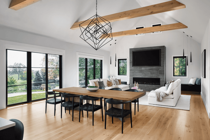 Dramatic Black Windows