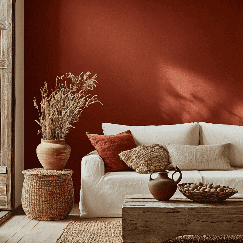 Warm Earth Tones and Terracotta