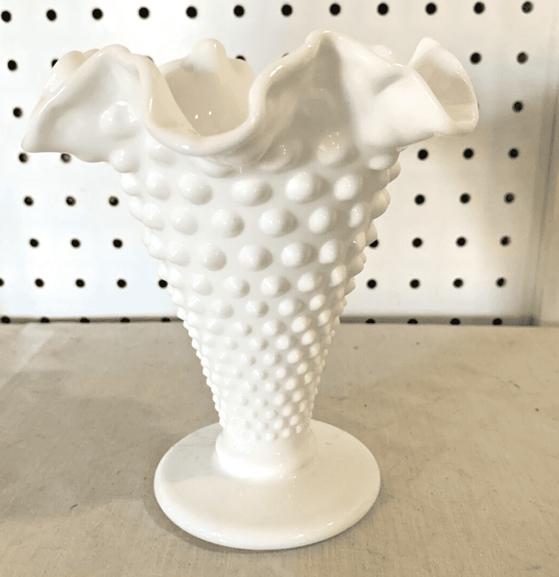 Not Worth Much: Milk Glass Hobnail Vases