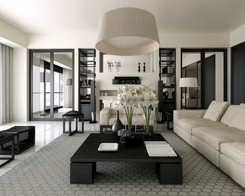 Crisp White and Charcoal Black