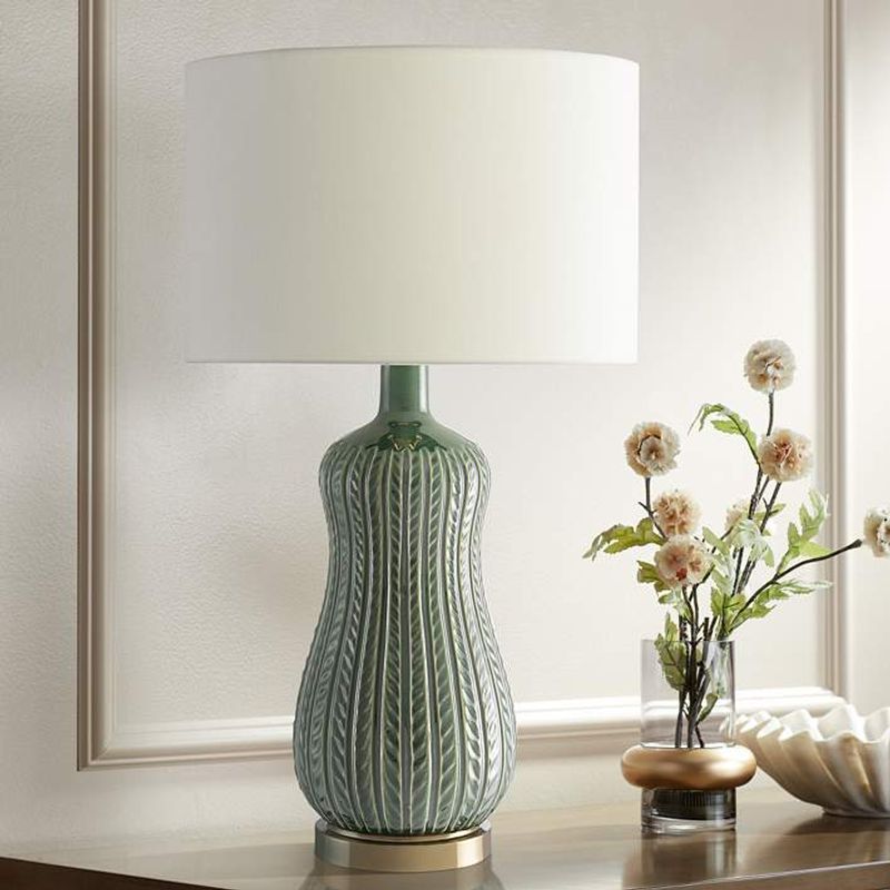 Table Lamps with Olive Bases