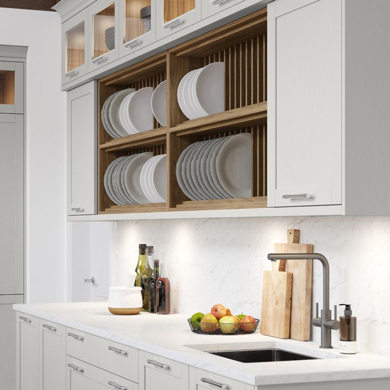 Plate Racks And Open Shelving