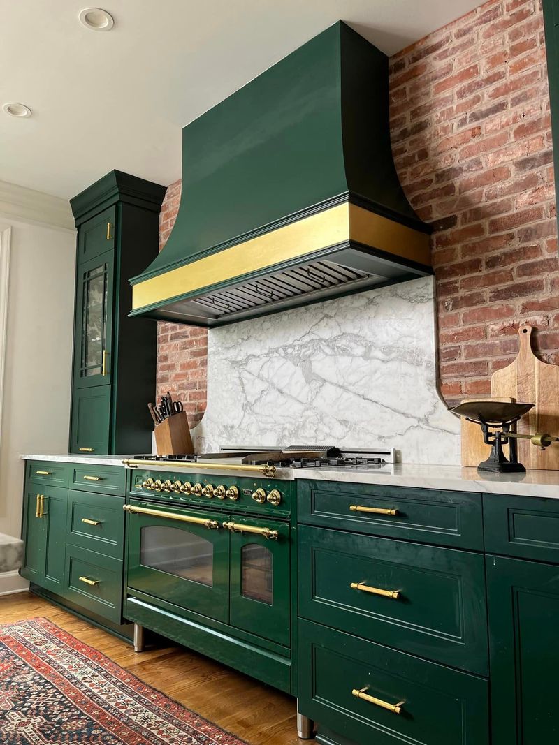 Colorful Kitchen Cabinets Replace All-White