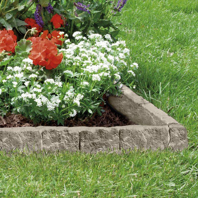 Faux Stone Plastic Edging