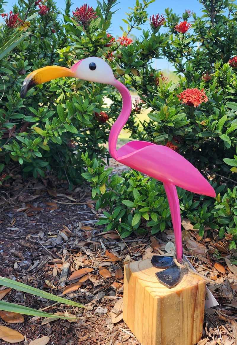 Pink Plastic Flamingos