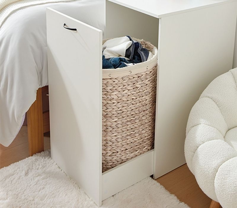 Pull-Out Laundry Hamper Cabinet