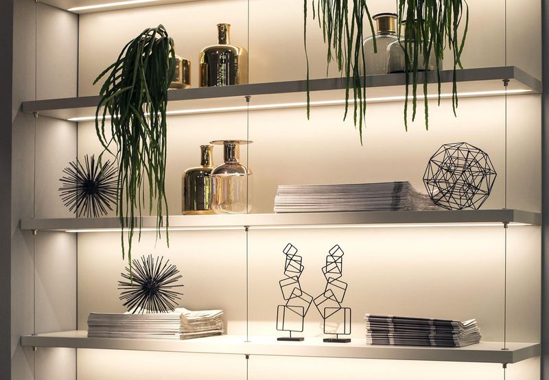 Illuminated Shelving for Practical Display