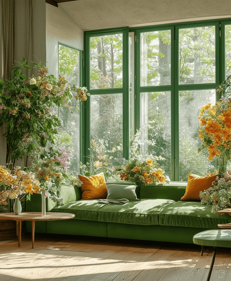 Dusty Artificial Plants