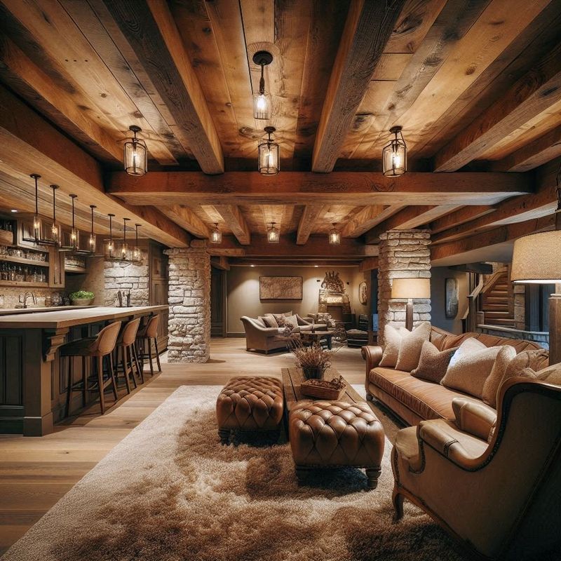 Hang String Lights Across Ceiling Joists