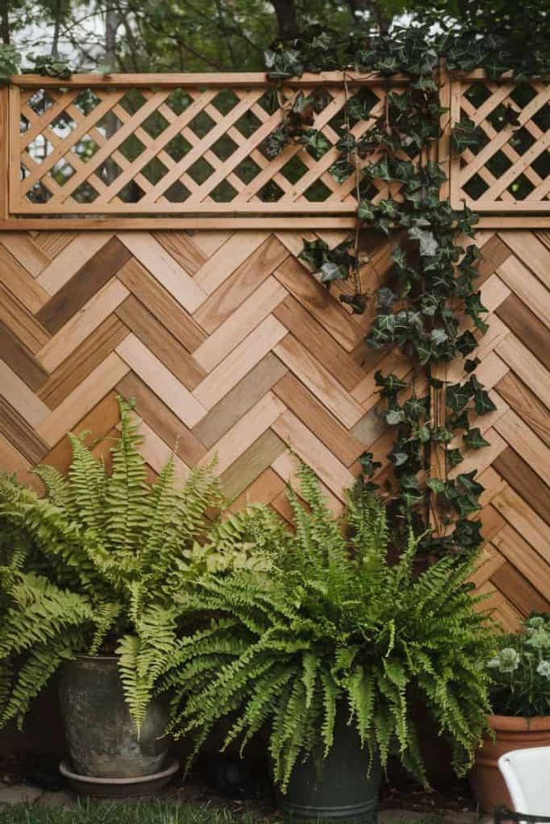 Recycled Fence Board Screen