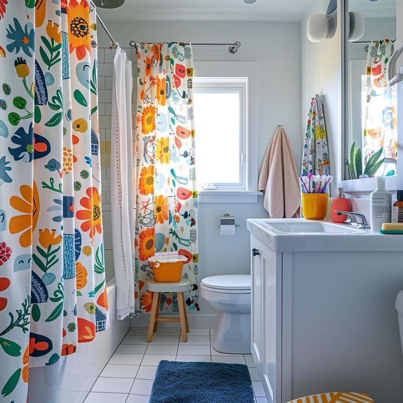Colorful Bathroom Textiles