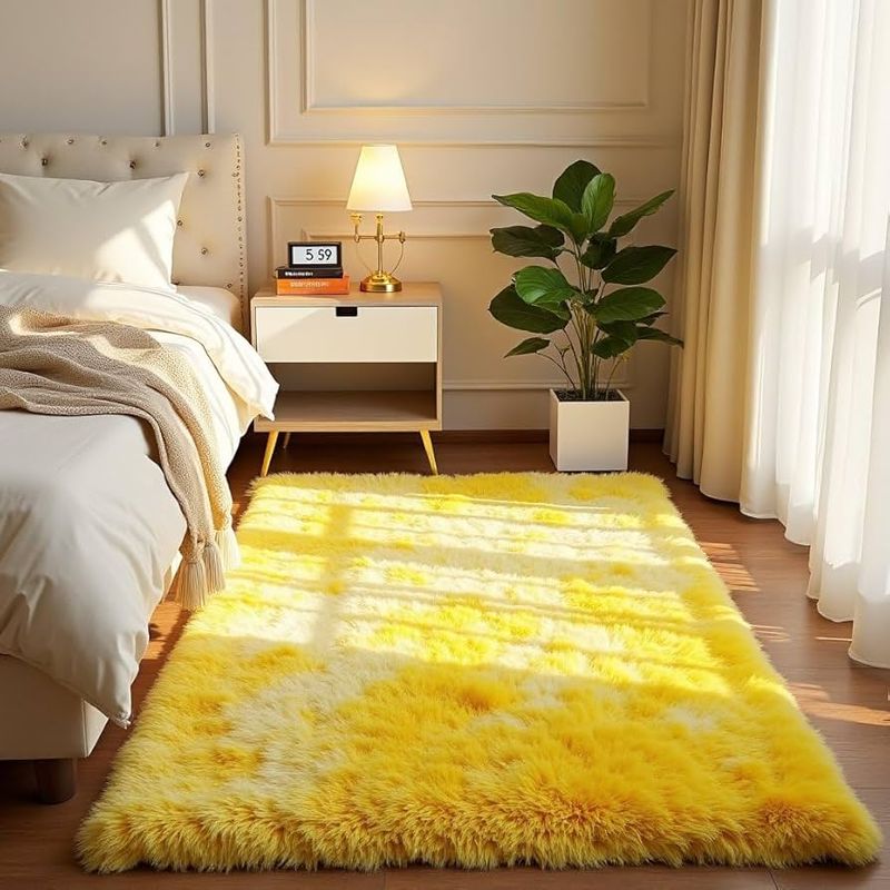 Golden Yellow Area Rug