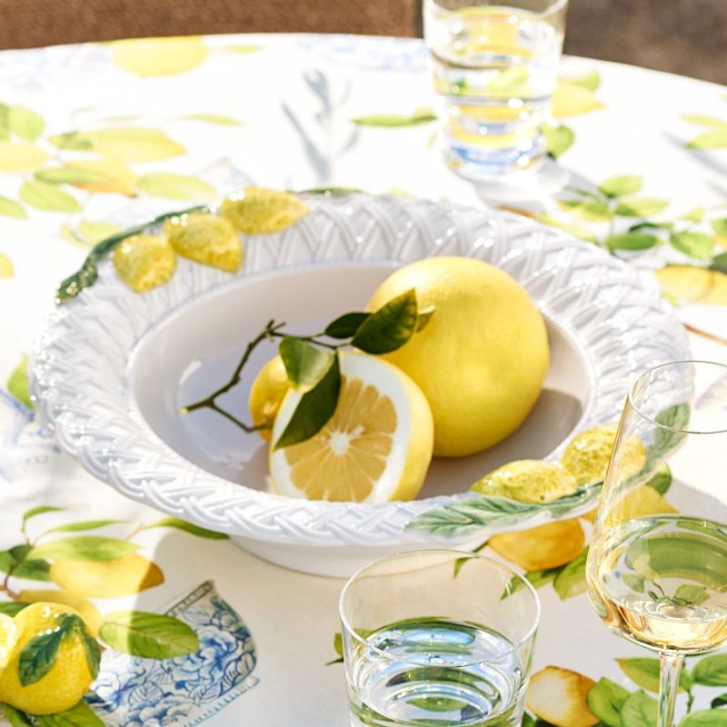 Embossed Ceramic Olive Oil Dipping Dish