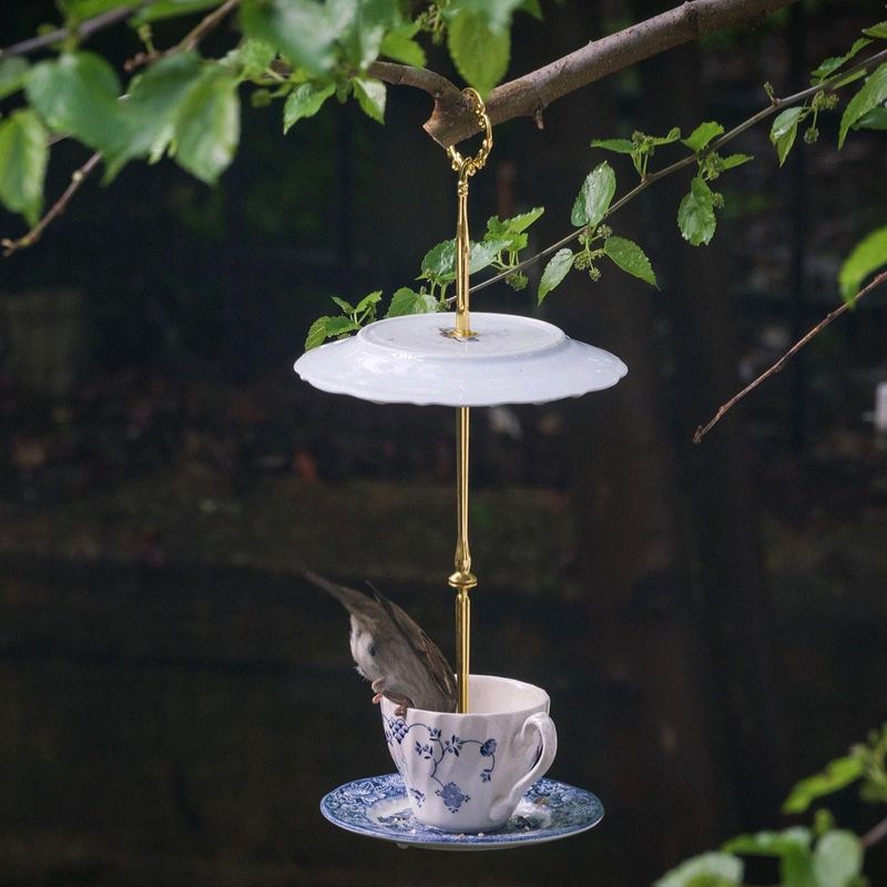 Teacup Bird Feeders