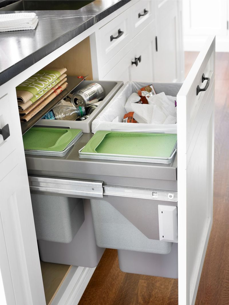 Pull-Out Trash and Recycling