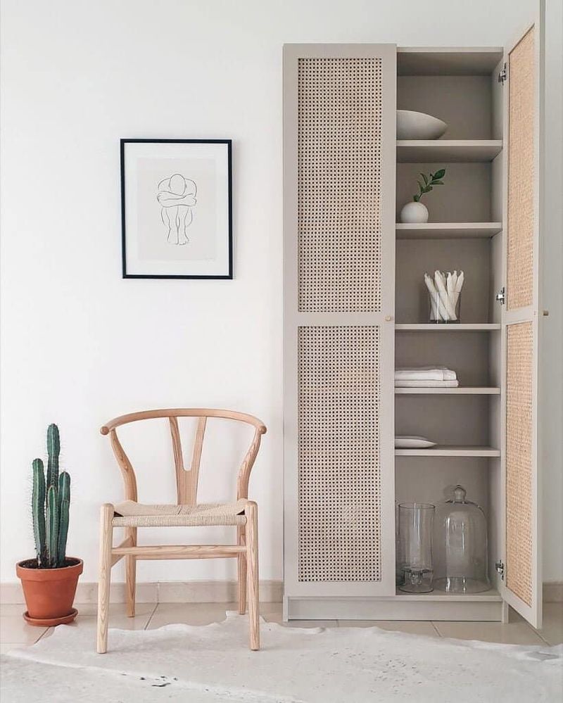 Cane-Fronted BILLY Bookcase