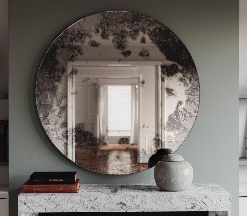 Antique Mirrors With Clouding Edges