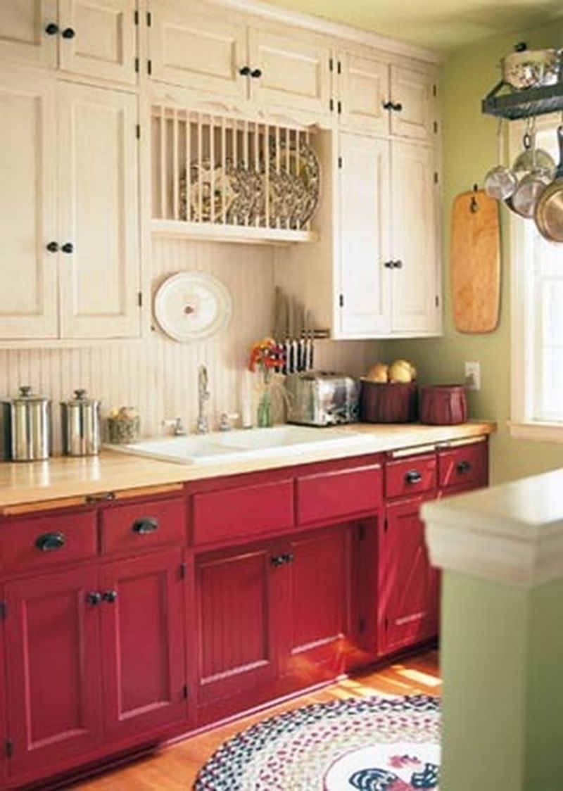 Cranberry and Cream Two-Tone