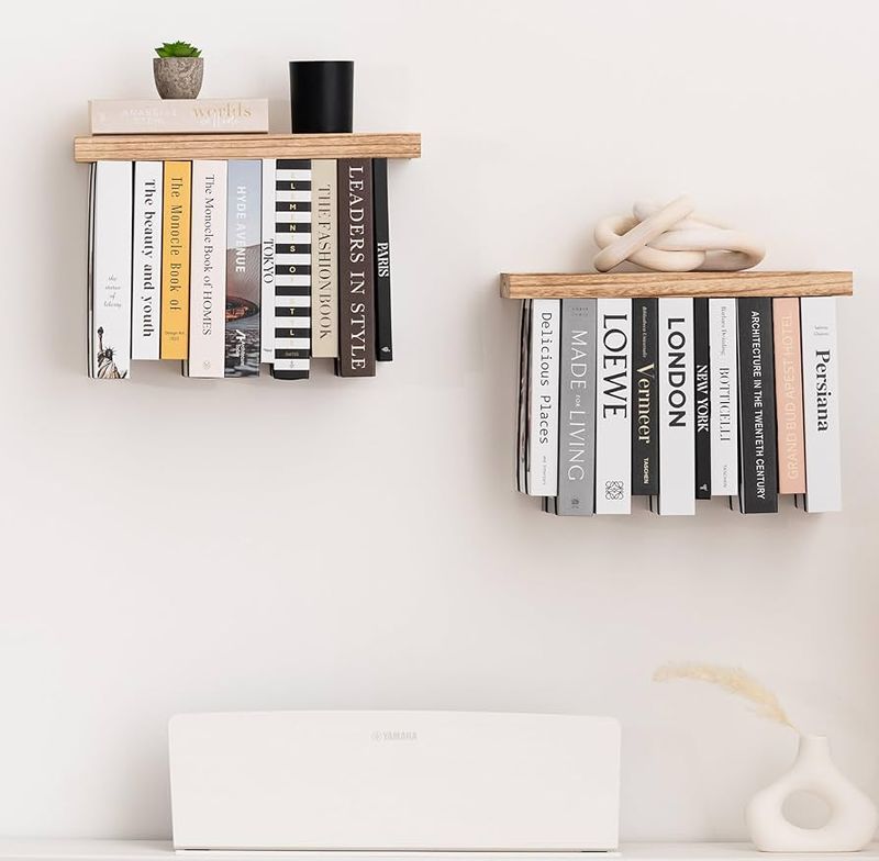 Upside-Down Books As 'Artistic' Decor