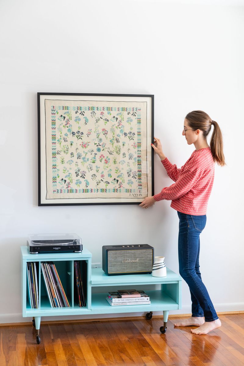 Frame Vintage Textiles as Wall Art
