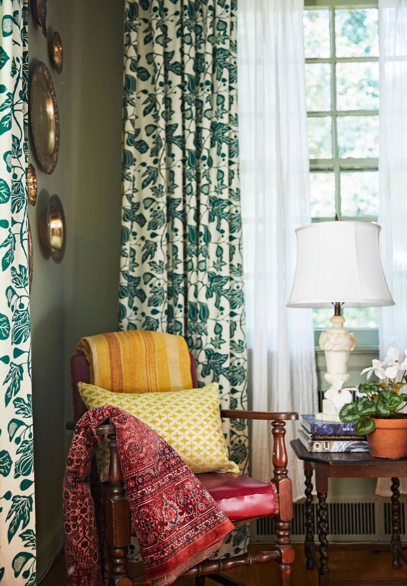 Consider Pattern Visibility When Curtains Are Open