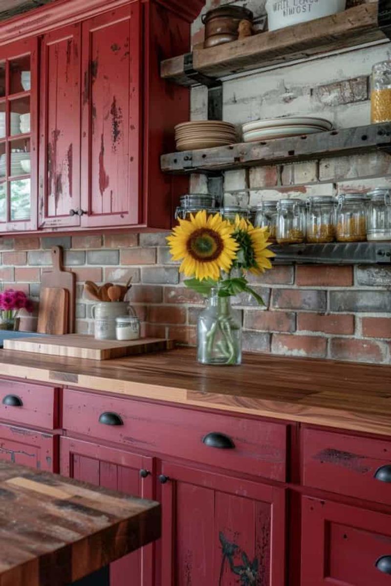 Rustic Farmhouse Red